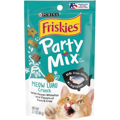 Friskies Party Mix Crunch Treats Meow Luau - 2.1 oz