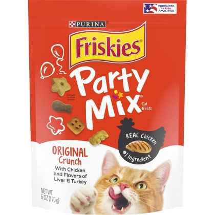 Friskies Party Mix Crunch Treats Original - 6 oz