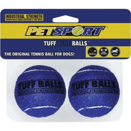 Petsport Tuff Ball Dog Toy Blue - 2 count (2.5
