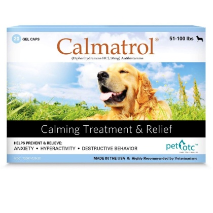 Pet OTC Calmatrol Anxiety and Hyperactivity Treatment for Dogs 51-100 lbs - 20 count