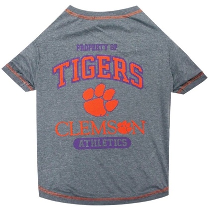 Pets First Clemson Tee Shirt for Dogs and Cats - Medium