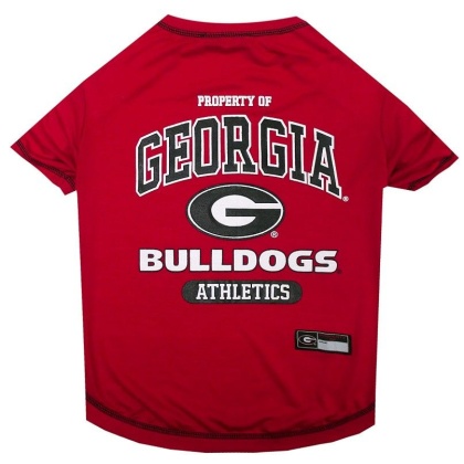 Pets First Georgia Tee Shirt for Dogs and Cats - Large