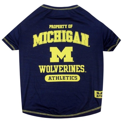 Pets First Michigan Tee Shirt for Dogs and Cats - Large
