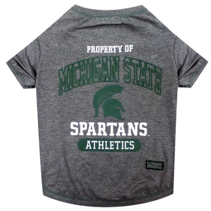 Pets First Michigan State Tee Shirt for Dogs and Cats - X-Large
