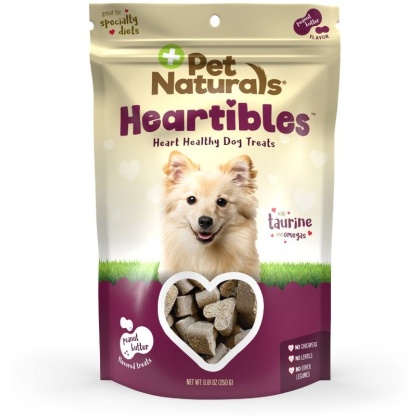 Pet Naturals Heartibles Dog Treats Peanut Butter Flavor - 50 count