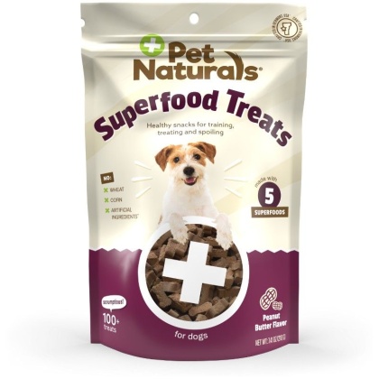 Pet Naturals Superfood Treats Peanut Butter Flavor - 100 count