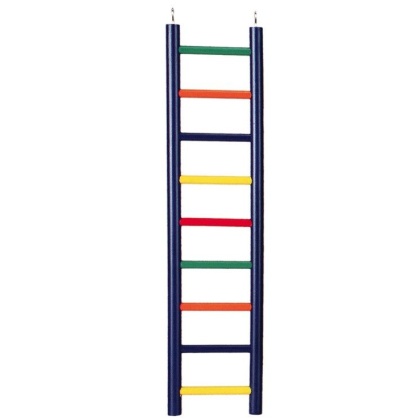 Prevue Carpenter Creations Hardwood Bird Ladder Assorted Colors - 9 Rung 18\