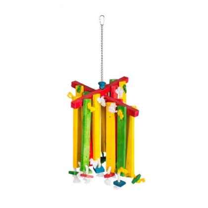 Prevue Bodacious Bites Wood Chimes Bird Toy - 1 Pack - (Approx. 12\