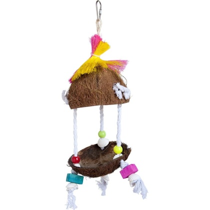 Prevue Tropical Teasers Tiki Hut Bird Toy - 1 count