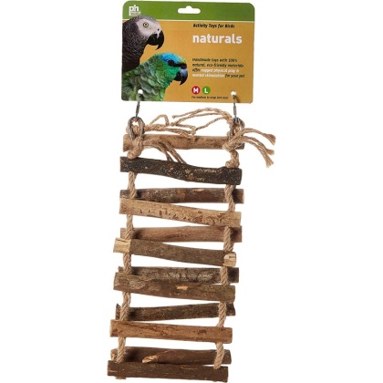 Prevue Naturals Wood and Rope Ladder Bird Toy - Large - 1 count