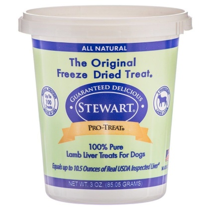 Stewart Pro-Treat 100% Freeze Dried Lamb Liver for Dogs - 3 oz