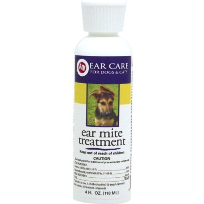 Miracle Care Ear Mite Treatment for Dogs and Cats - 4 oz