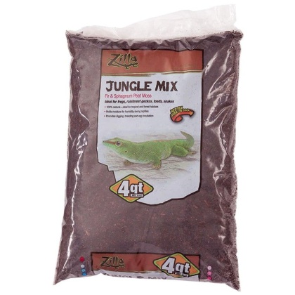 Zilla Lizzard Litter Jungle Mix - Fir & Sphagnum Peat Moss - 4 Quarts