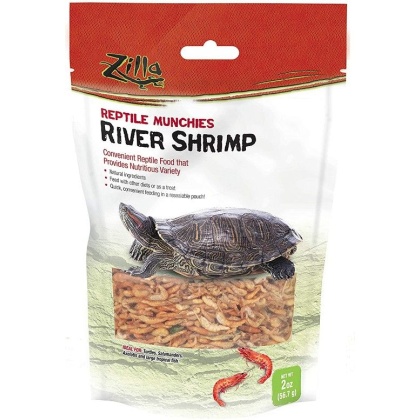 Zilla Reptile Munchies - River Shrimp - 2 oz