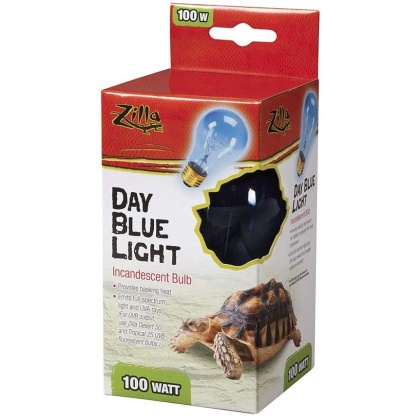 Zilla Incandescent Day Blue Light Bulb for Reptiles - 100 Watt