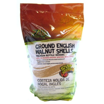 Zilla Desert Blend Ground English Walnut Shells Reptile Bedding - 5 Quarts
